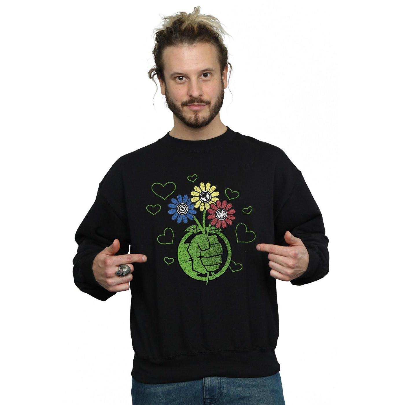 MARVEL  Hulk Flower Fist Sweatshirt 