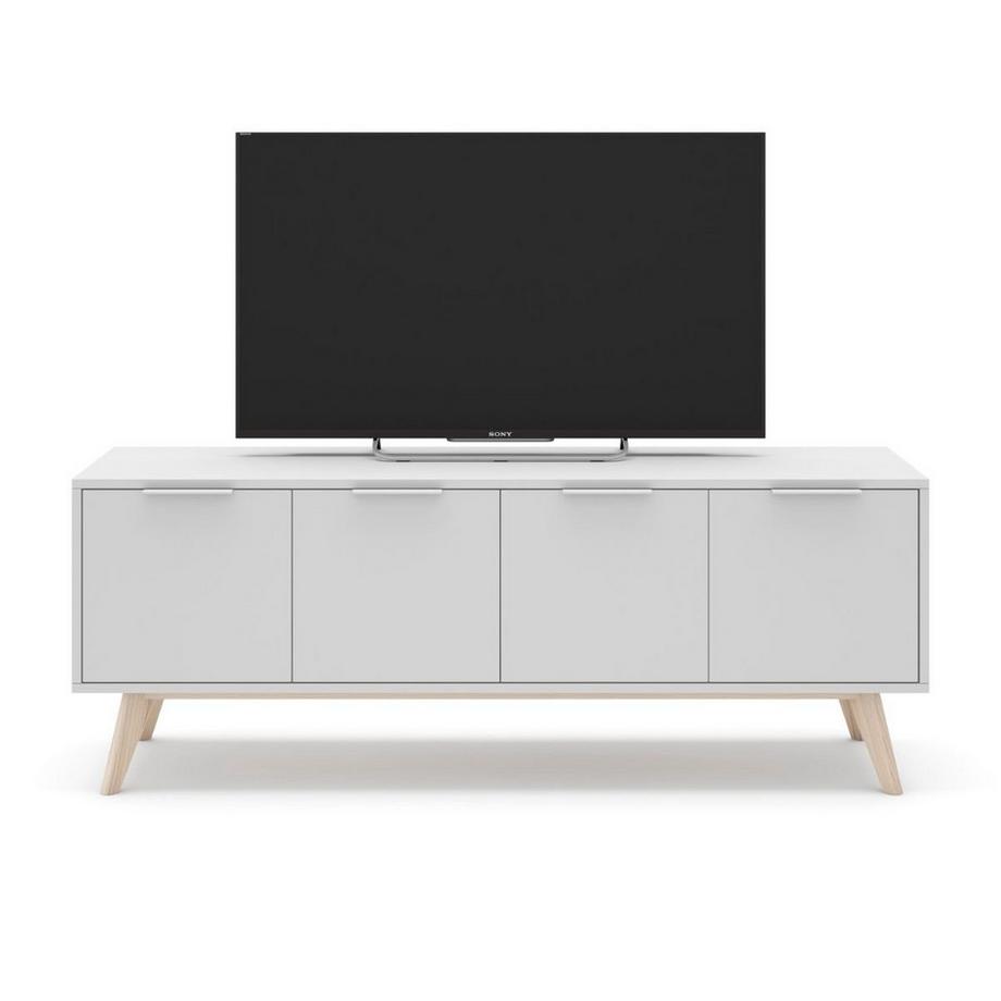 Calicosy Mobile TV 4 ante Bianco e Pino Massiccio - Campus  