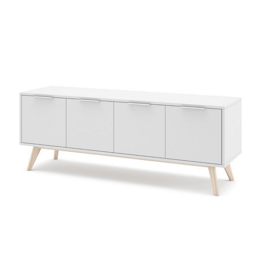 Calicosy Mobile TV 4 ante Bianco e Pino Massiccio - Campus  