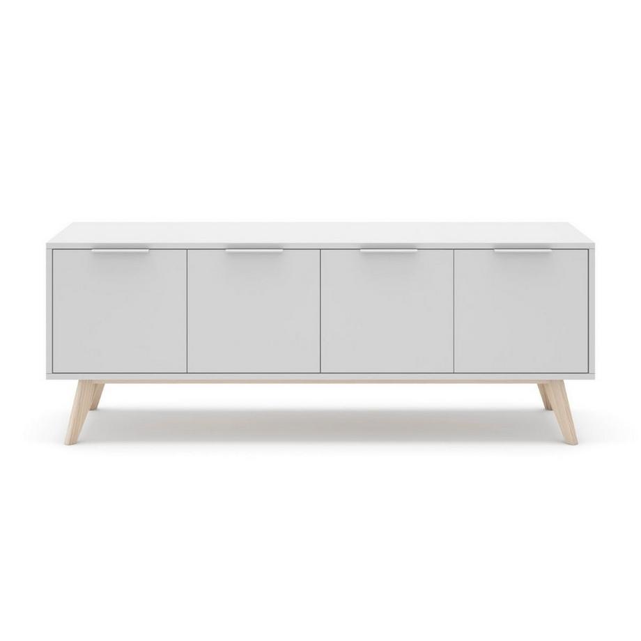 Calicosy Mobile TV 4 ante Bianco e Pino Massiccio - Campus  