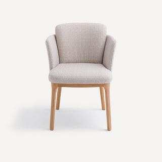 AM.PM Tischsessel Fussgestell aus Eiche und Stoff Jabote  