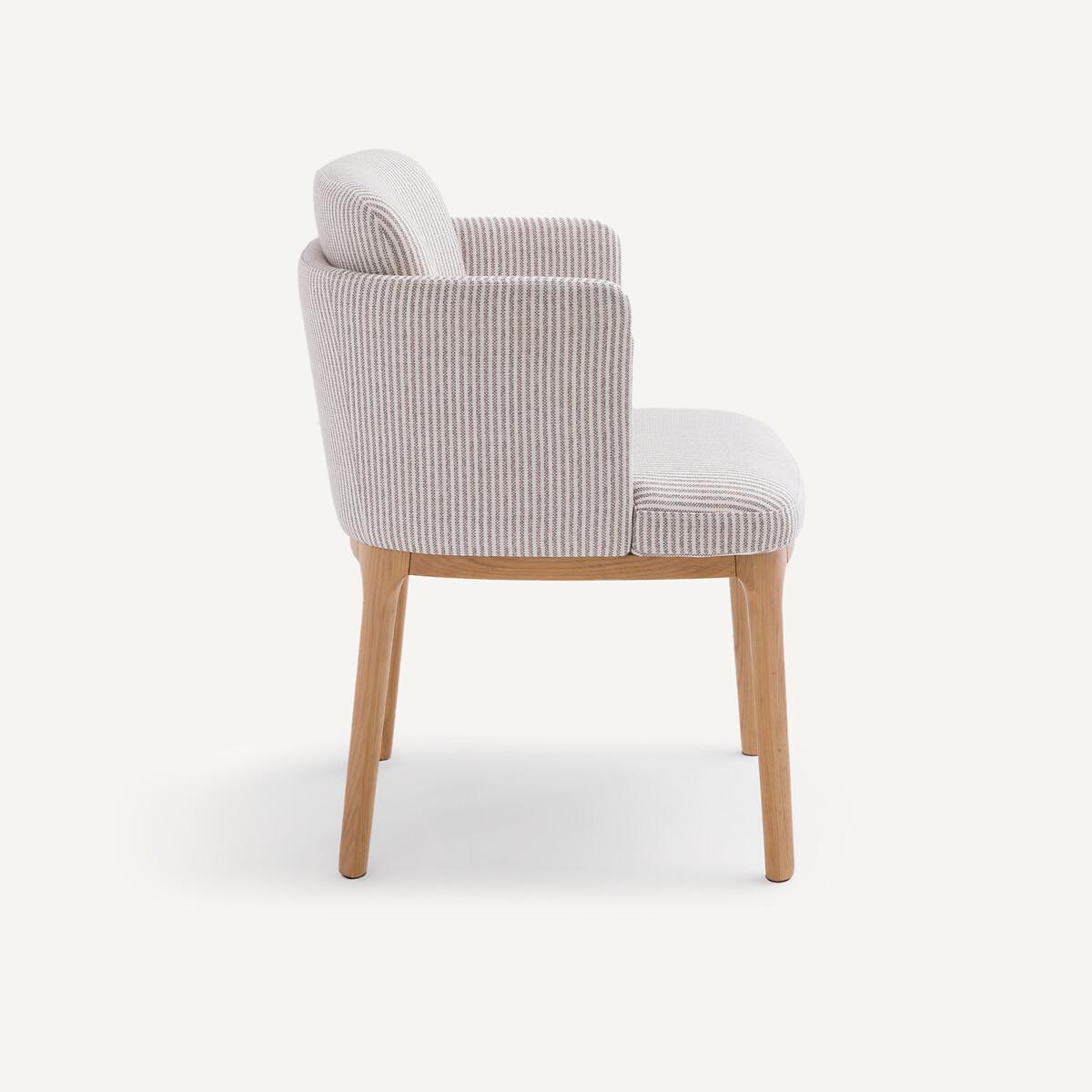 AM.PM Tischsessel Fussgestell aus Eiche und Stoff Jabote  