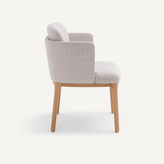 AM.PM Tischsessel Fussgestell aus Eiche und Stoff Jabote  