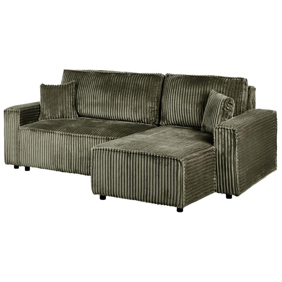 Beliani Schlafsofa aus Cord Modern ABACKA  