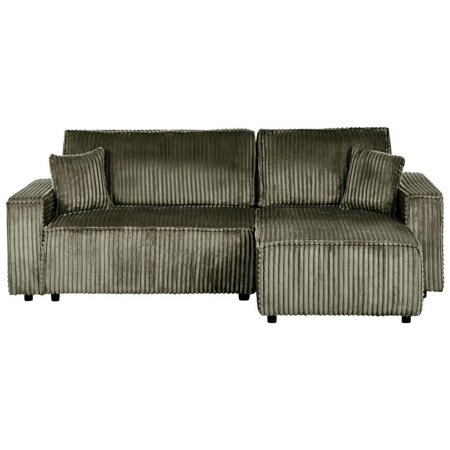 Beliani Schlafsofa aus Cord Modern ABACKA  