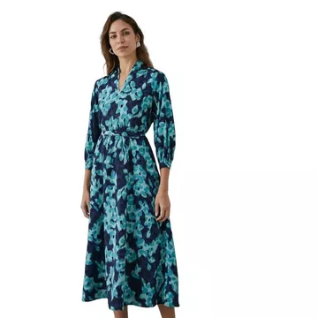 Midikleid Bindegürtel