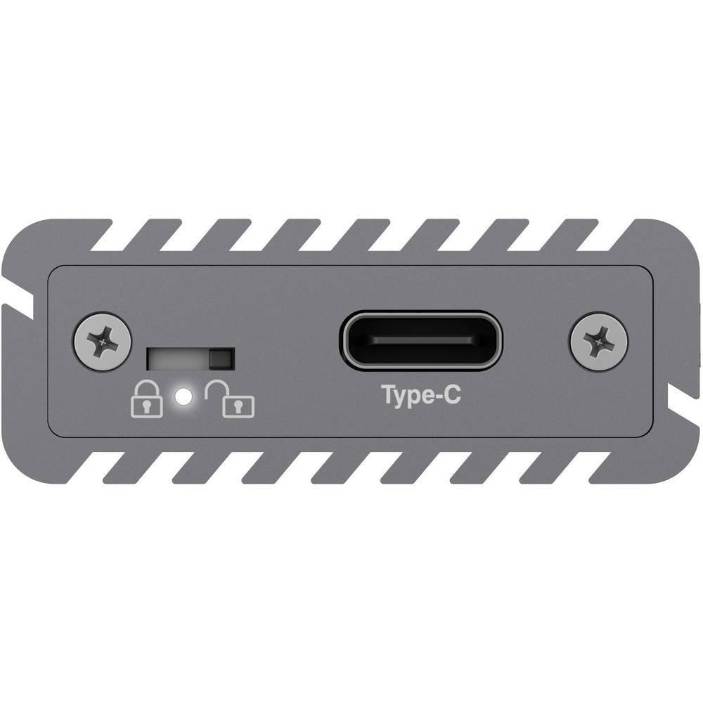 ICY Box  M.2 NVMe SSD Gehäuse mit Schreibschutz IB-1817M-C31 USB Type-C 