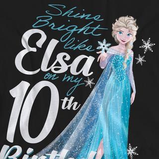 FROZEN Bright Like Elsa 10e Anniversaire T-Shirt  