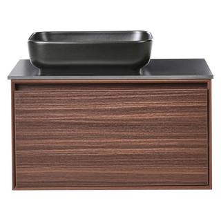 Beliani Mobiletto con lavabo en Fibra a media densità (MDF) Moderno ARICA  