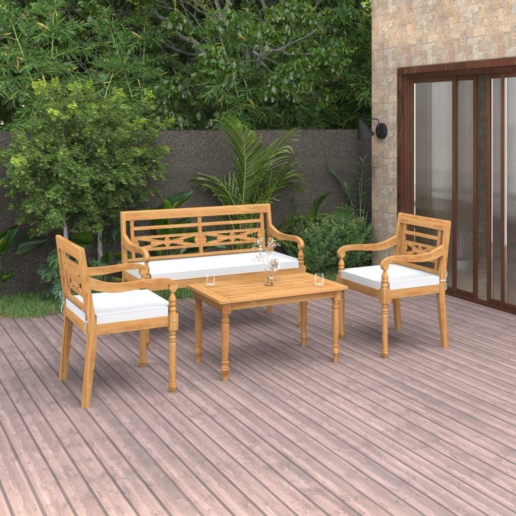 VidaXL Garten-lounge-set teak  