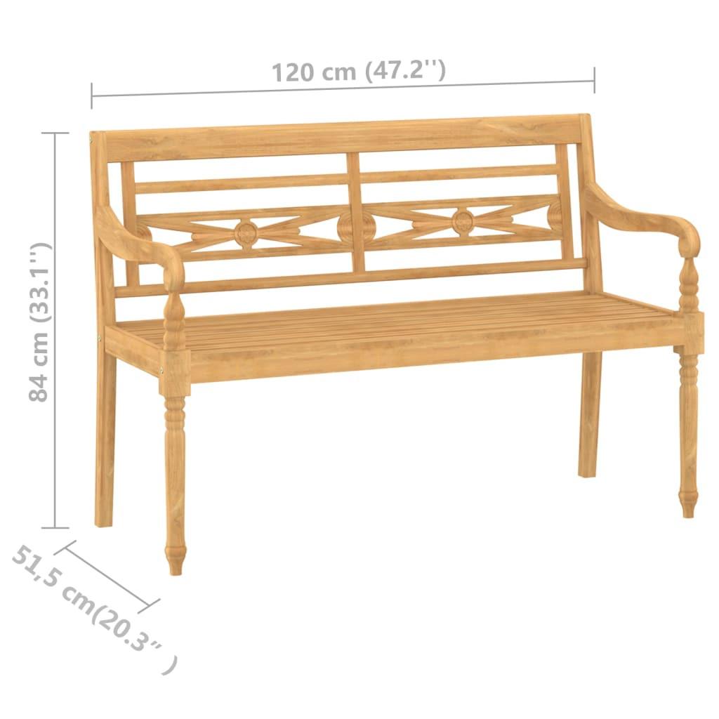 VidaXL Ensemble de meubles de jardin teck  