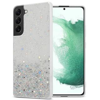 Cadorabo  Housse compatible avec Samsung Galaxy S22 PLUS - Coque de protection en silicone TPU flexible avec paillettes scintillantes 