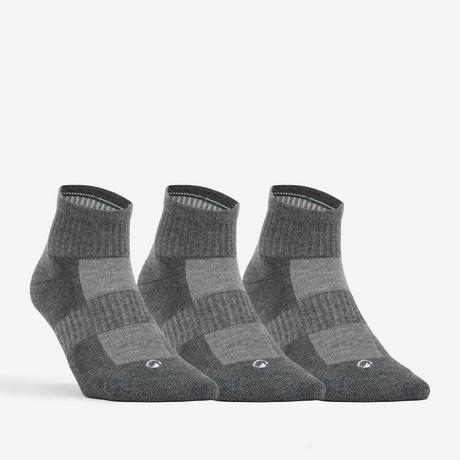 DECATHLON Sportsocken halbhoch Baumwolle 3er-Pack  