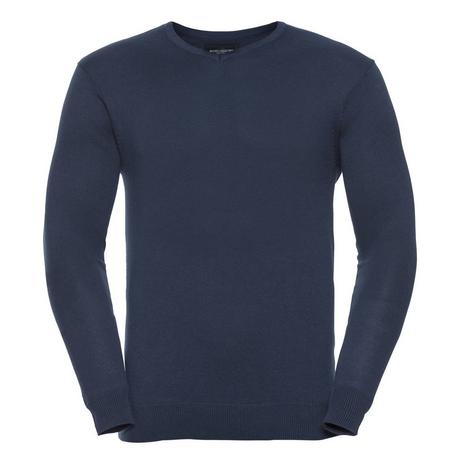 Russell Collezione V-Neck Pullover Lavorato a Maglia  