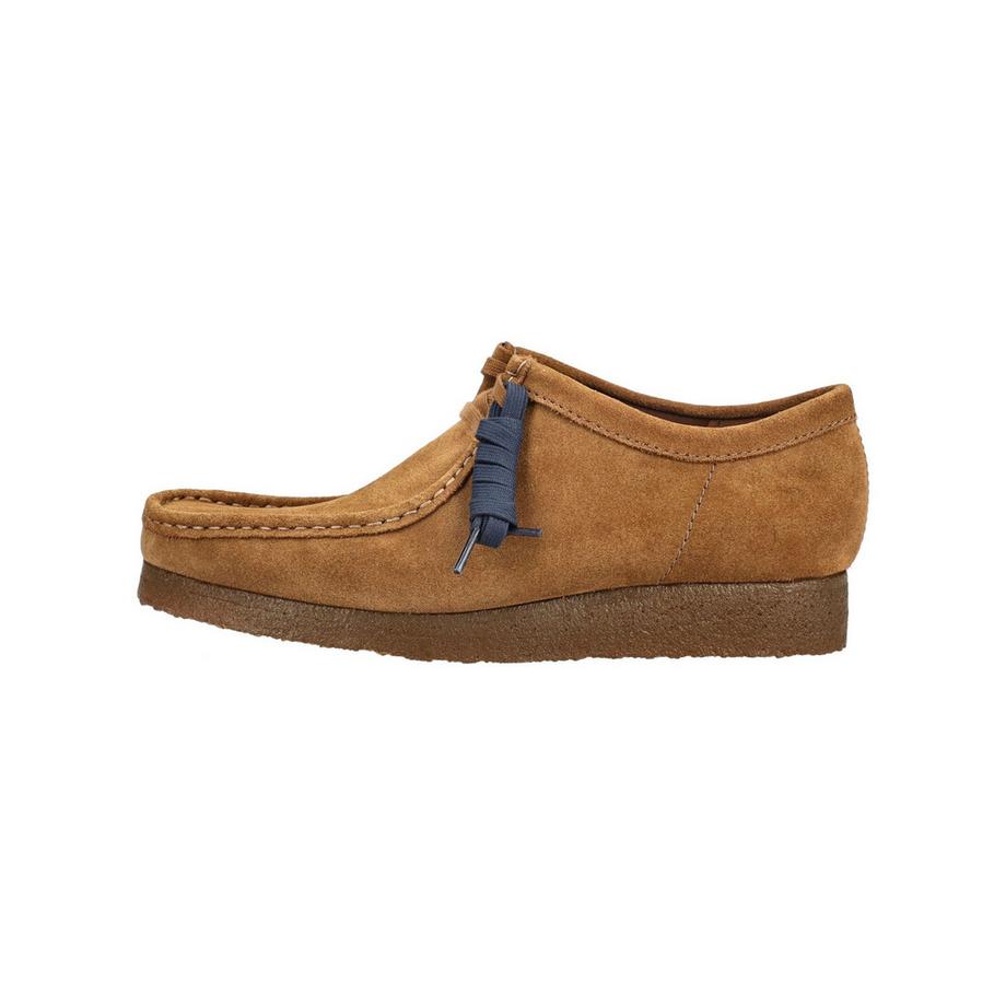 Clarks Veloursleder Derby Schuhe mit Mokassin Naht  