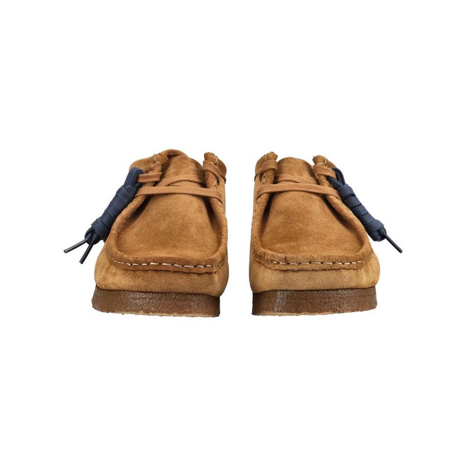 Clarks Veloursleder Derby Schuhe mit Mokassin Naht  