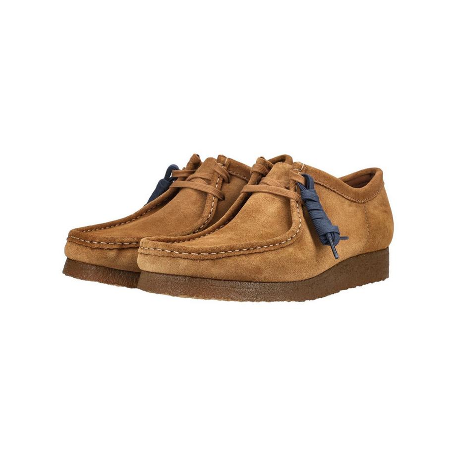 Clarks Veloursleder Derby Schuhe mit Mokassin Naht  