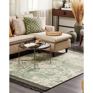 Beliani Teppich aus Viskose Retro AKARSU  