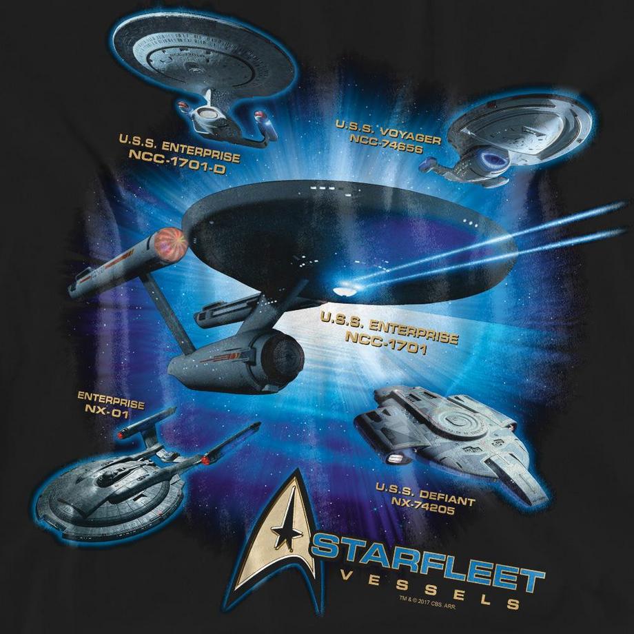 Star Trek Starfleet Vessels T-Shirt  