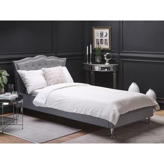 Beliani Lit avec coffre de rangement en Polyester Glamour METZ  