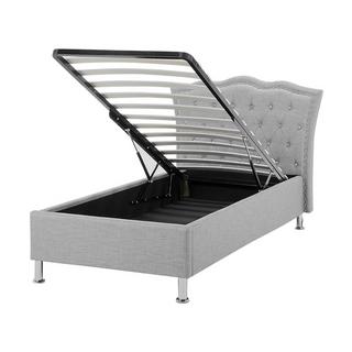 Beliani Lit avec coffre de rangement en Polyester Glamour METZ  