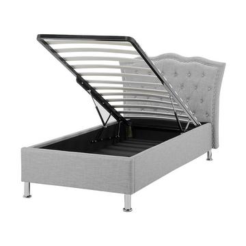 Bett mit Bettkasten aus Polyester Glamourös METZ