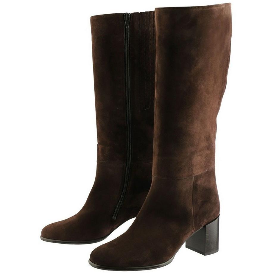 Högl Knielange Stiefel mit Blockabsatz  