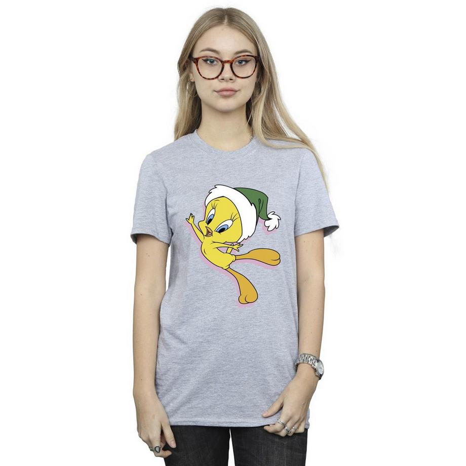 LOONEY TUNES Tweety Christmas bedrucktes T-Shirt  
