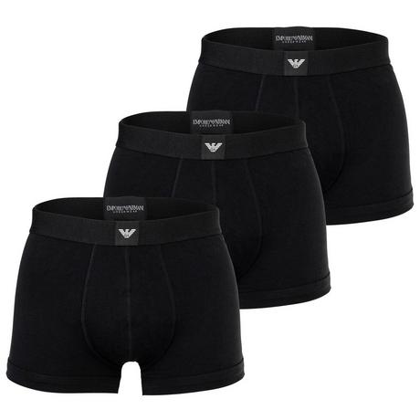 EMPORIO ARMANI Essential Logolabel Figurbetonte Boxershorts 3er Pack  