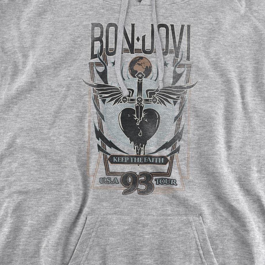 Bon Jovi Sweat À Capuche Keep The Faith  