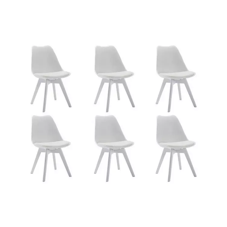 Vente-unique Stuhl 6erSet JODY Polypropylen mit en Füßen online kaufen MANOR