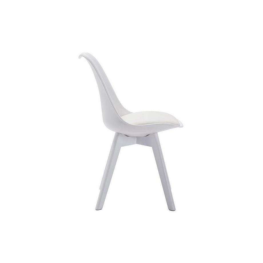 Vente-unique Lot de 6 chaises JODY Polypropylène Hêtre pieds  