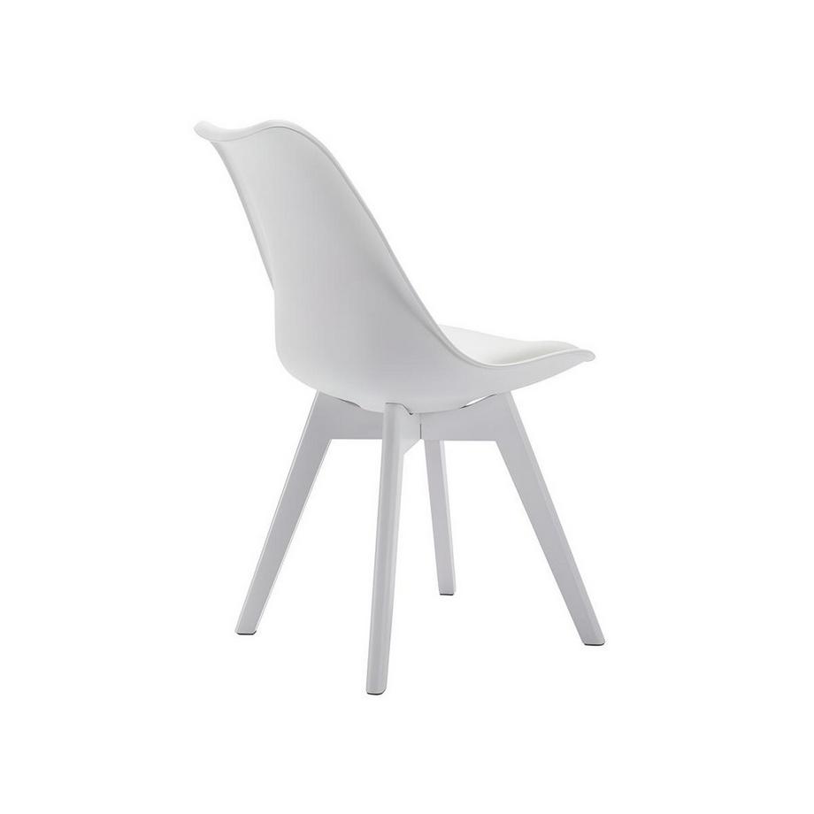 Vente-unique Lot de 6 chaises JODY Polypropylène Hêtre pieds  