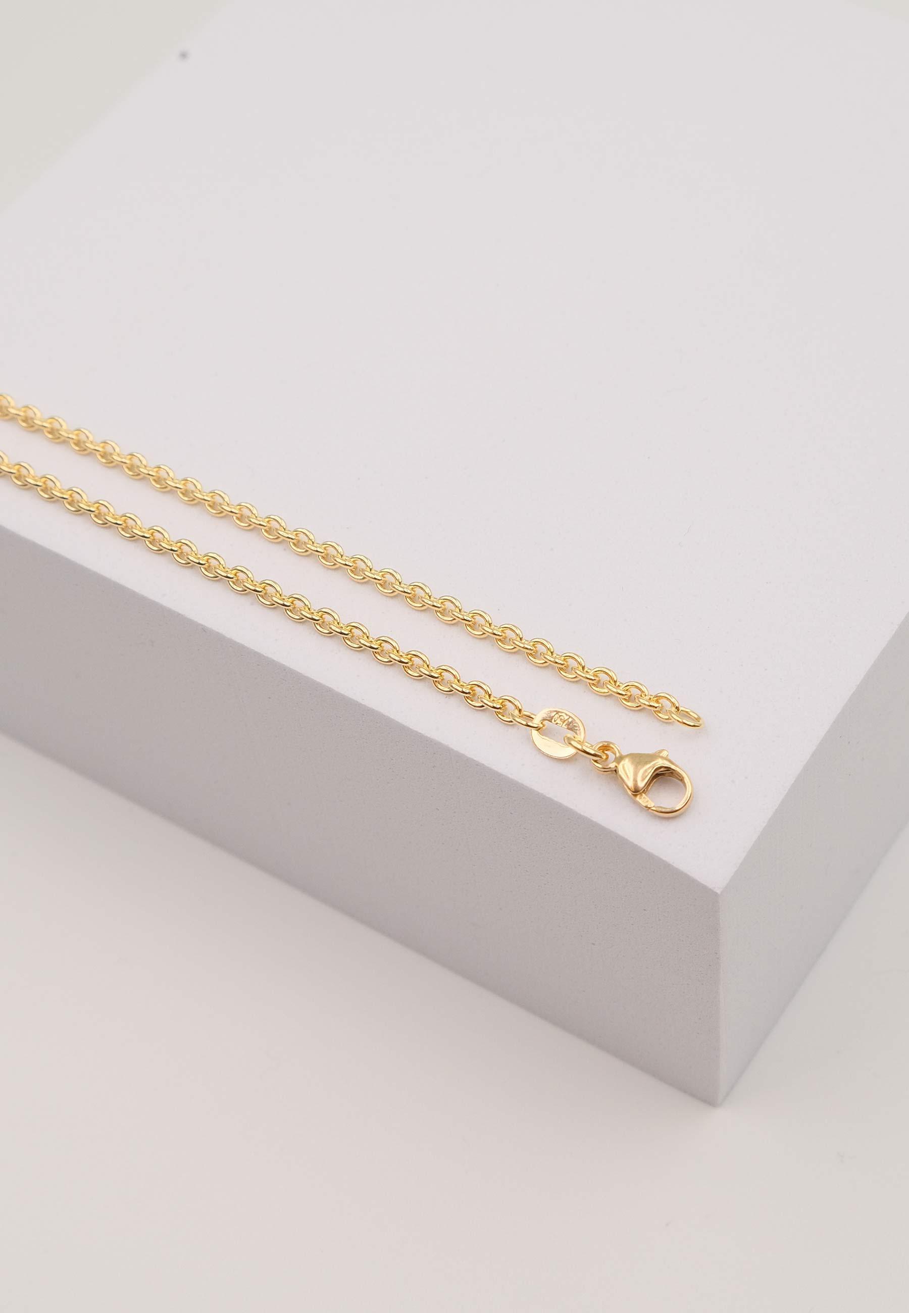 MUAU Schmuck  Collier Rundanker Gelbgold 750, 2.3mm, 40cm 