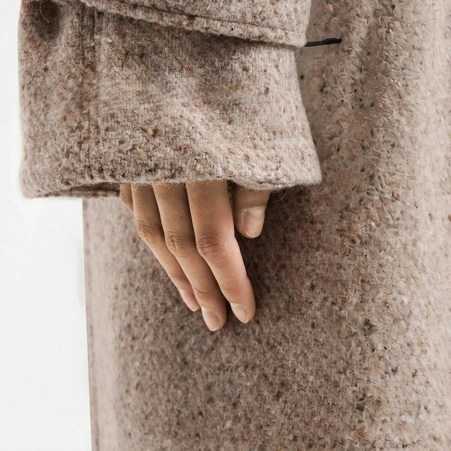 La Redoute Collections Manteau Drap de Laine Mélangée  