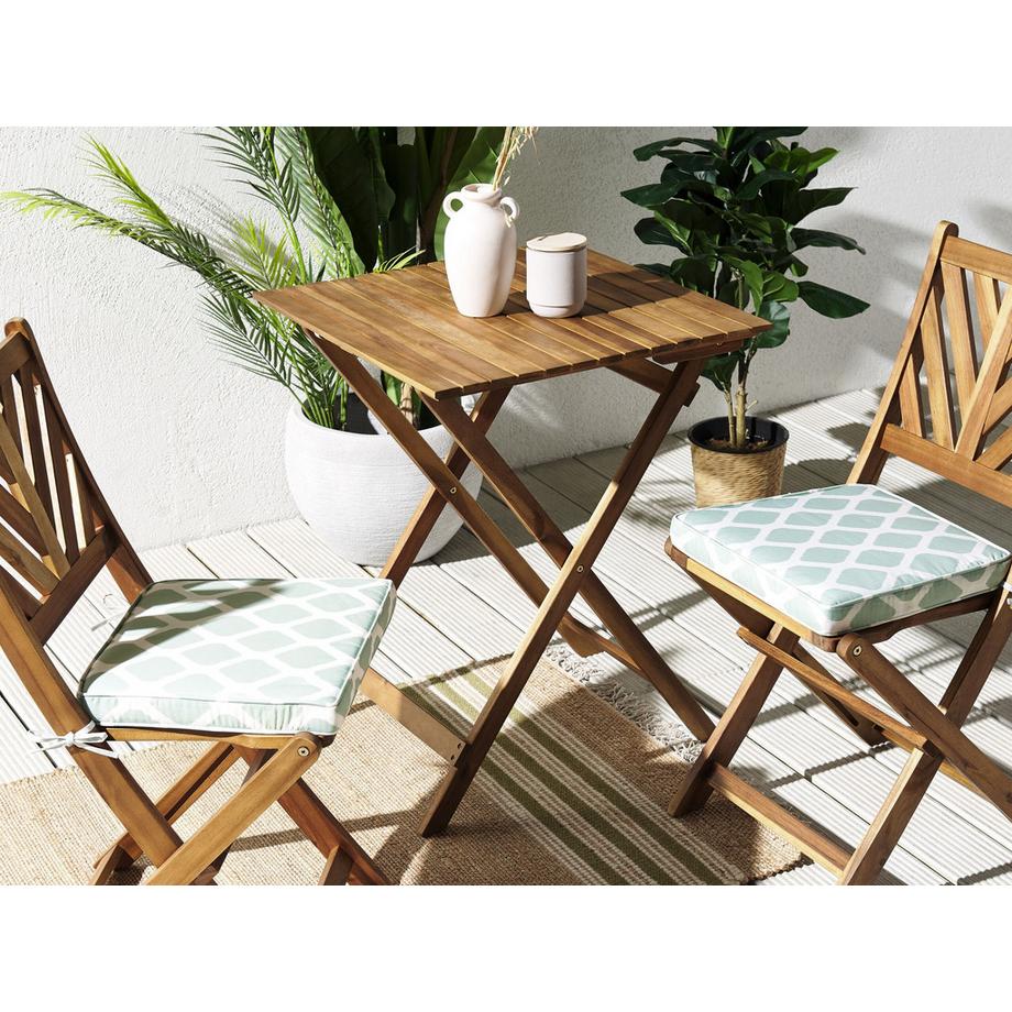 Beliani Gartenstuhlkissen 2er Set aus Polyester Modern TERNI  