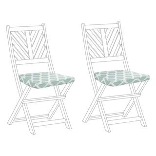 Beliani Lot de 2 coussins pour chaises de jardin en Polyester Moderne TERNI  