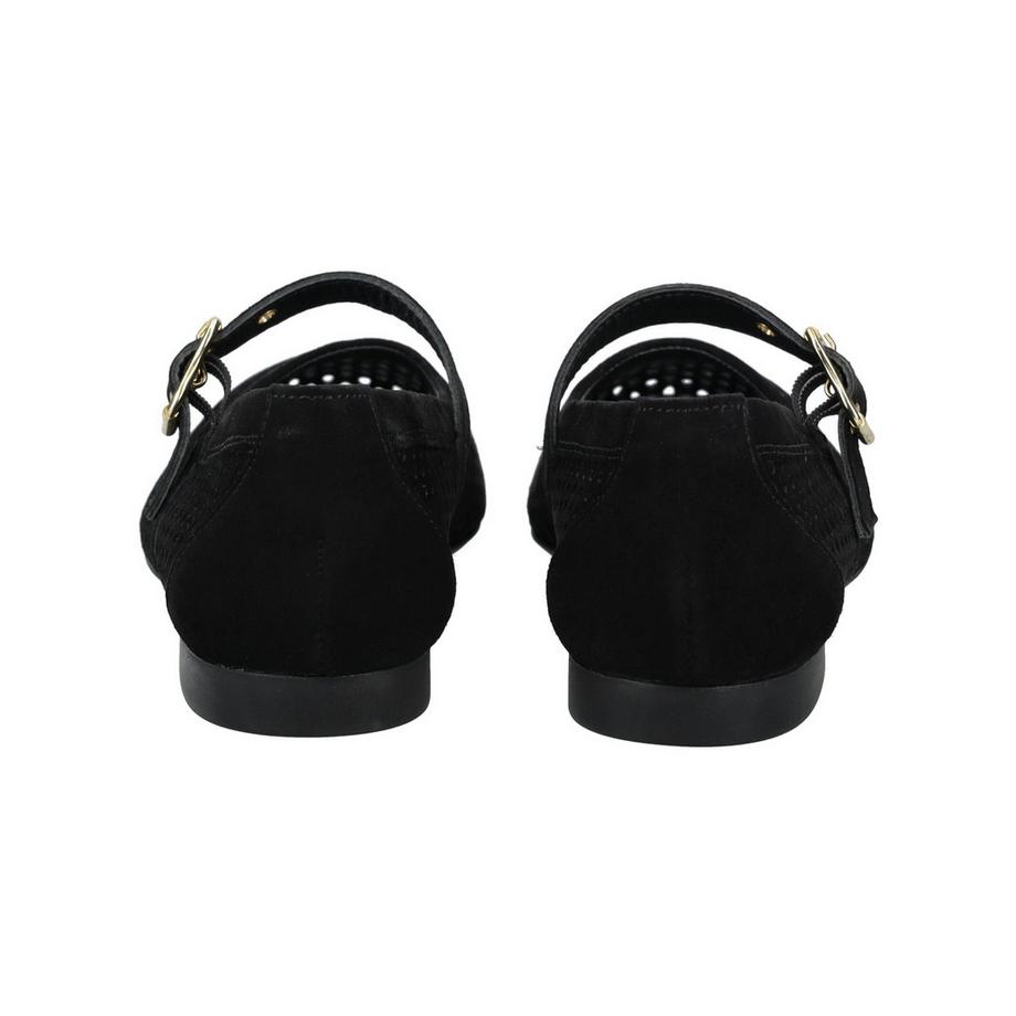 Paul Green Ballerinas mit Knöchelriemen und Geflechtoptik  