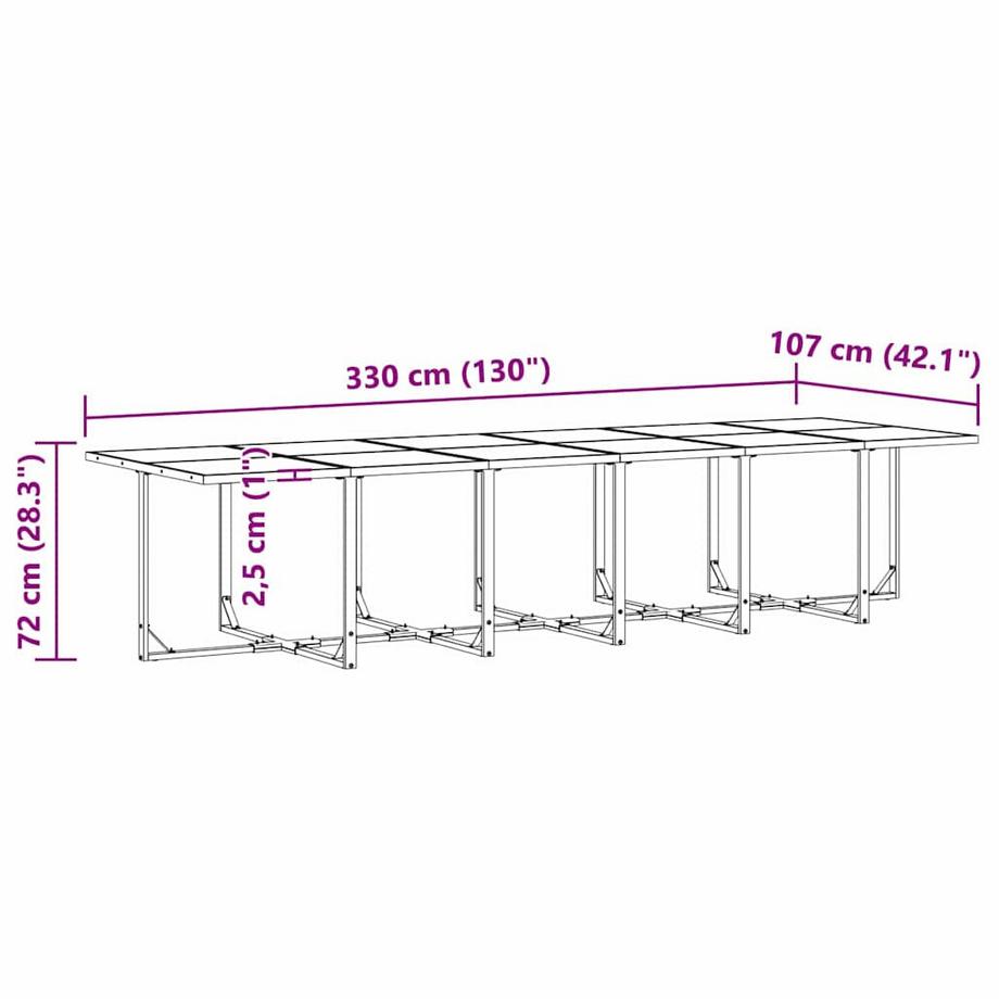 VidaXL Ensembles de meubles acier  