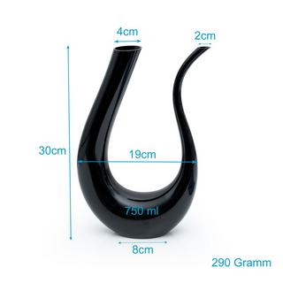 Intirilife Weinkaraffe aus Kristallglas  