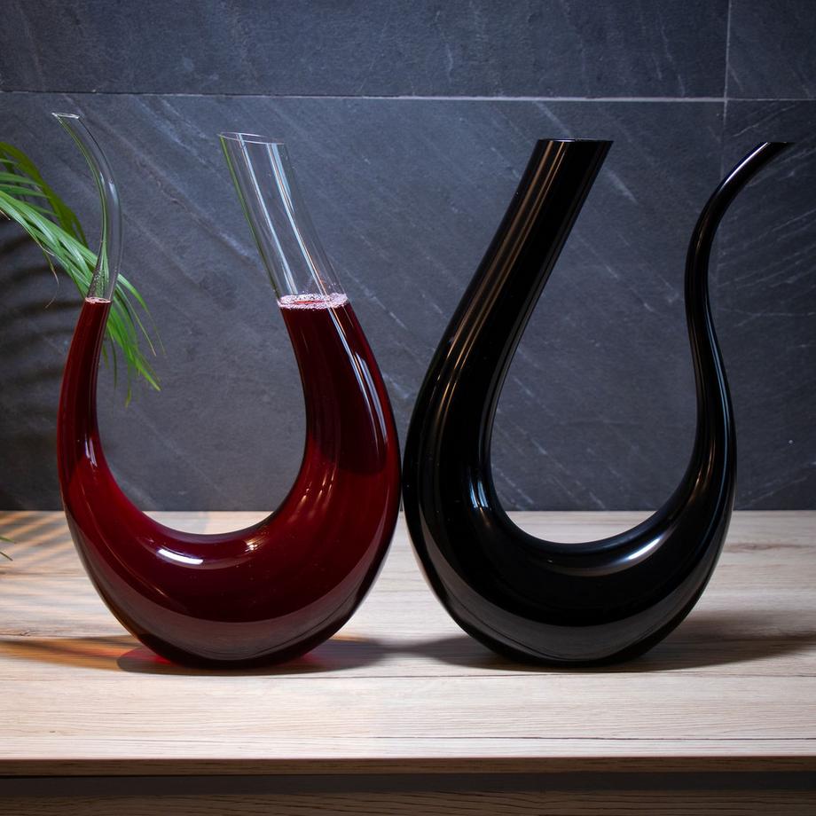 Intirilife Carafe à vin en verre clair  