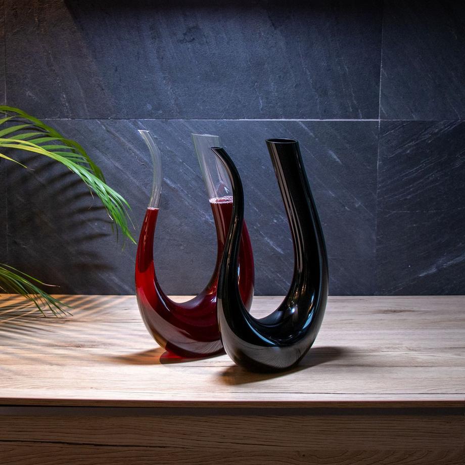 Intirilife Carafe à vin en verre clair  