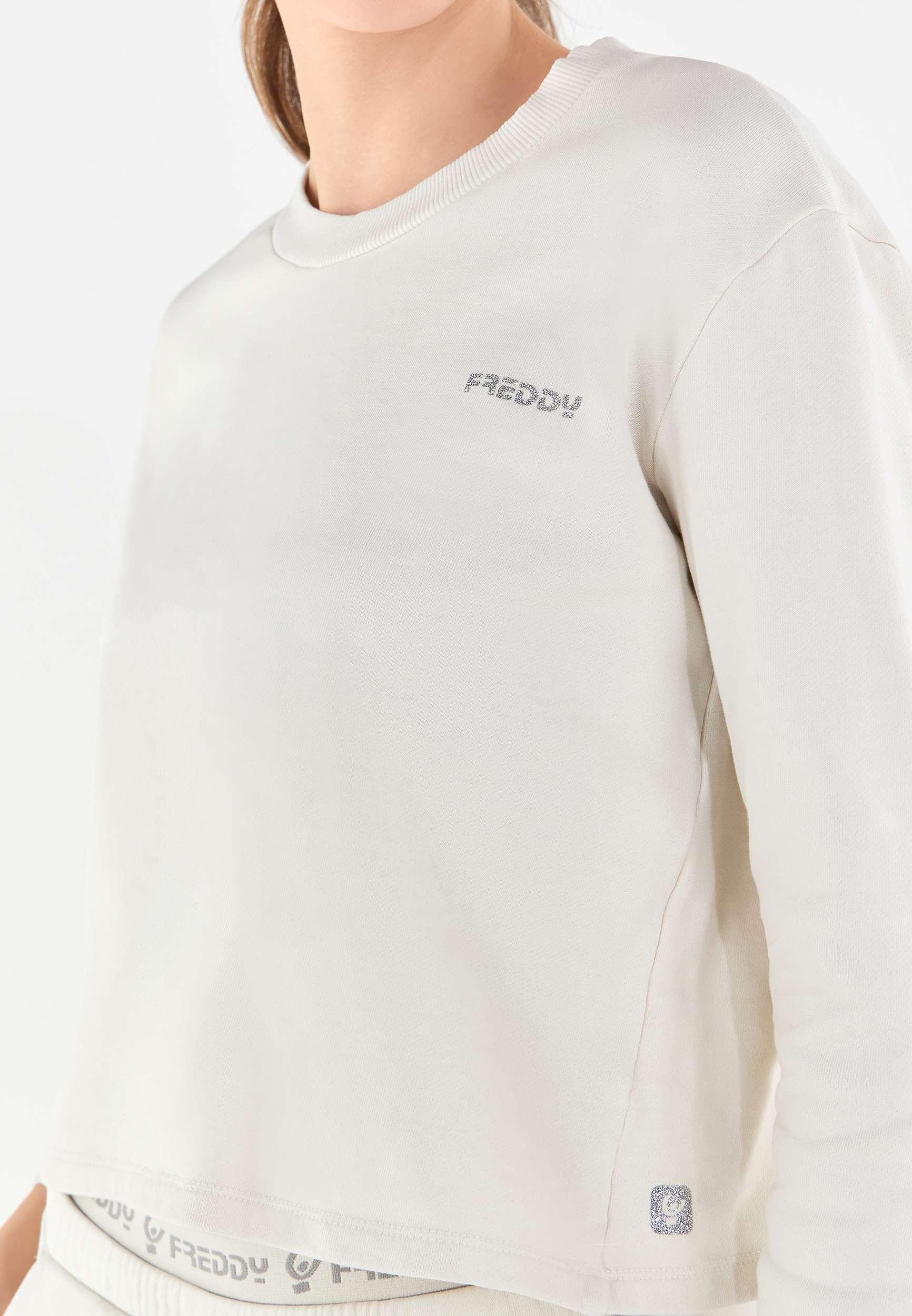 FREDDY Cropped Rundhals-Sweatshirt  