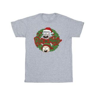 Rick And Morty Rick and Morty Weihnachtskranz T-Shirt  