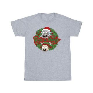 Rick And Morty  Tshirt CHRISTMAS WREATH 