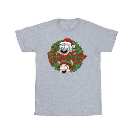 Rick And Morty  Tshirt CHRISTMAS WREATH 