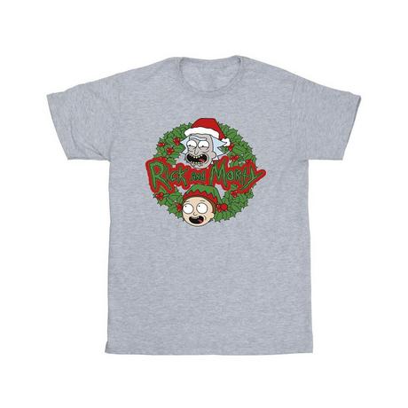 Rick And Morty Rick and Morty Weihnachtskranz T-Shirt  