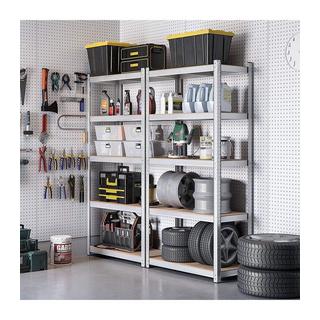 Calicosy Regale mit 5 Regalebenen und verstellbaren Brettern - H180 cm - Set aus 2  