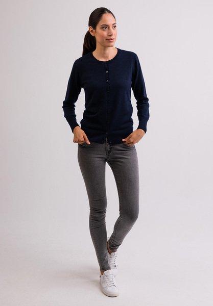 CASH-MERE.CH Cardigan Girocollo Cashmere  