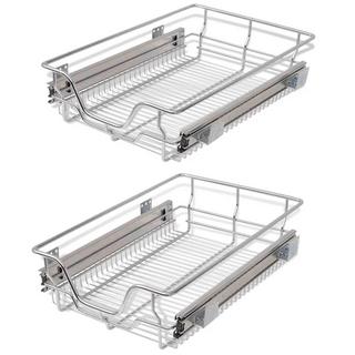 VidaXL Einbauschublade korbauszug 2 stk. metall  